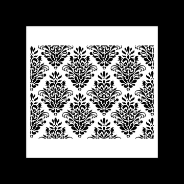 Damask Panel Repeating Stencil