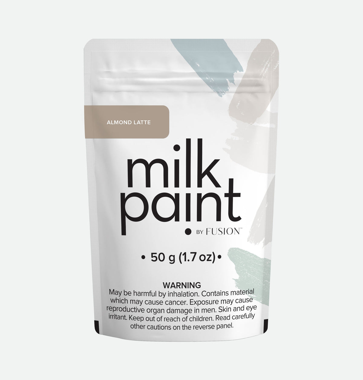 Packaging of milk paint by Fusion with a white background Almond Latte Fusion Milk Paint