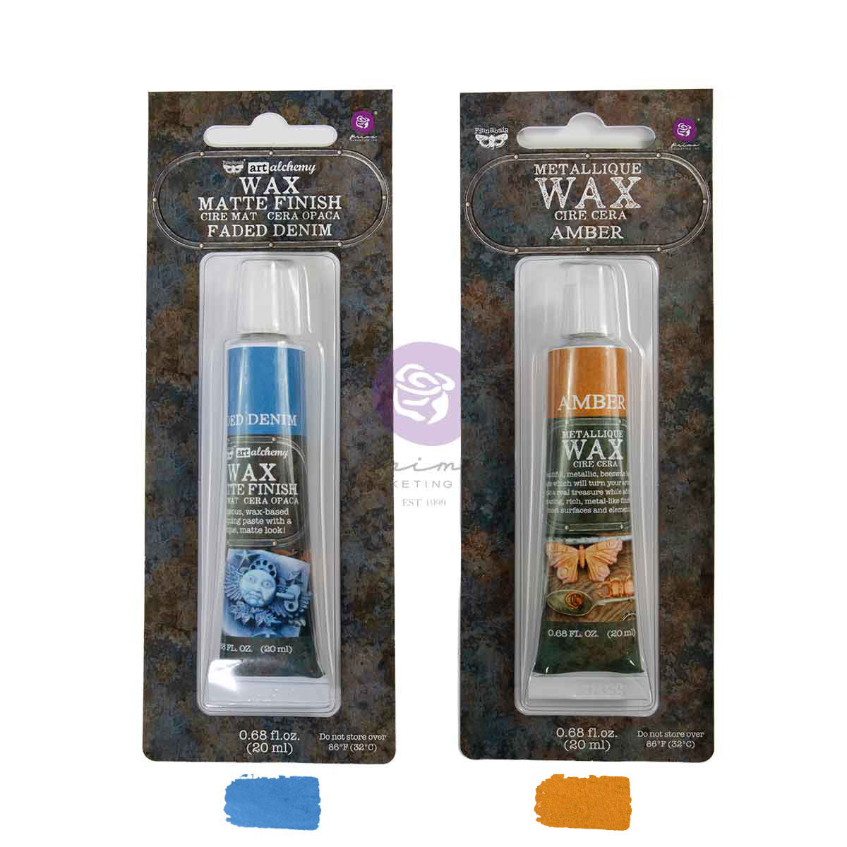 Visions Metallique + Matte Wax Set 2 tubes by Finnabair for Prima