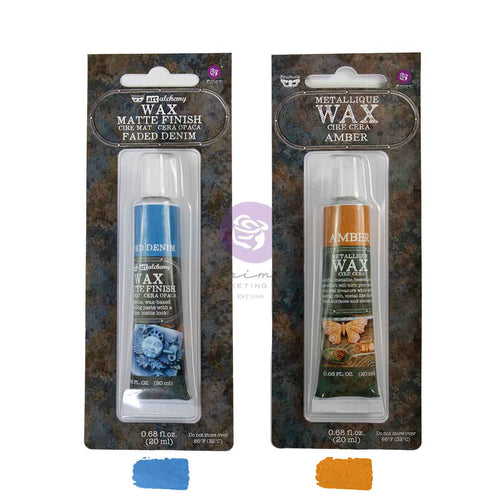Visions Metallique + Matte Wax Set 2 tubes by Finnabair for Prima