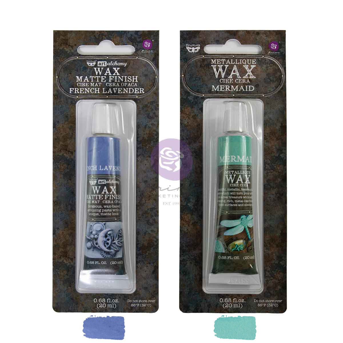 Whispers Metallique + Matte Wax Set 2 tubes by Finnabair for Prima
