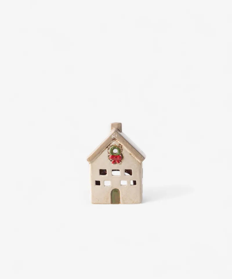 French Country Alsace Tea Light Villa Christmas Stone YA0062