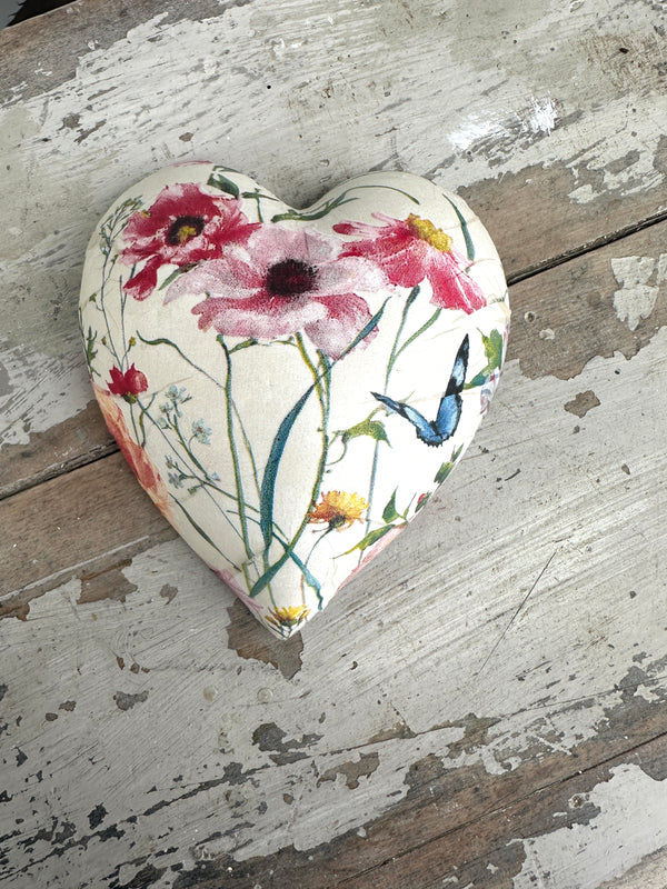 Wildflowers Ceramic Heart