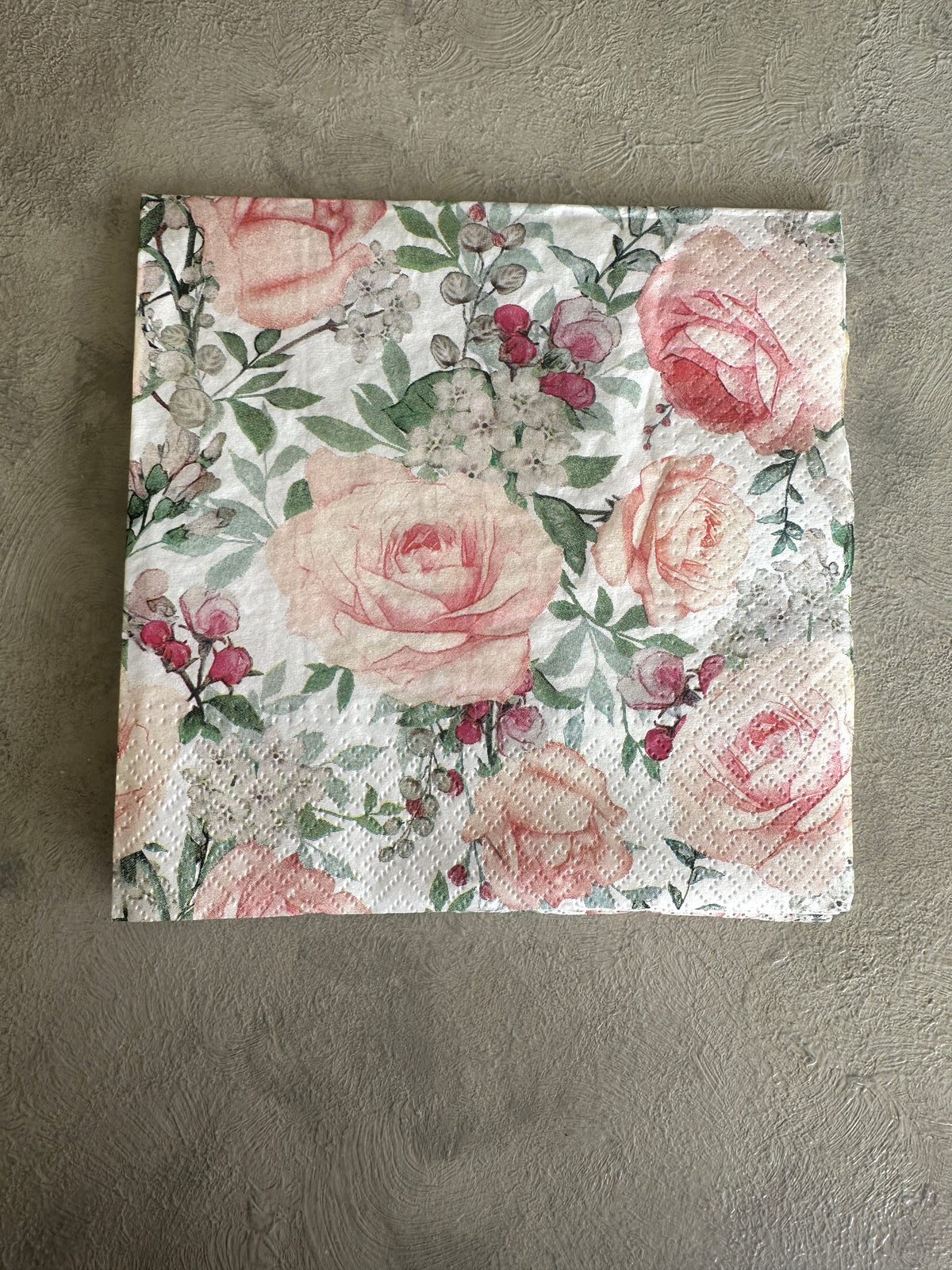 Roses all over Napkin for Decoupage