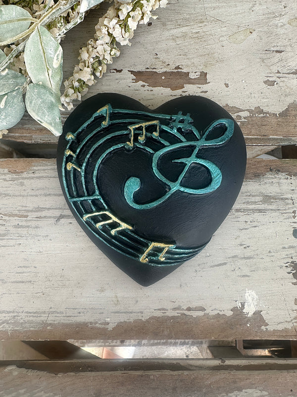 Wall heart Music Black & Kingfisher