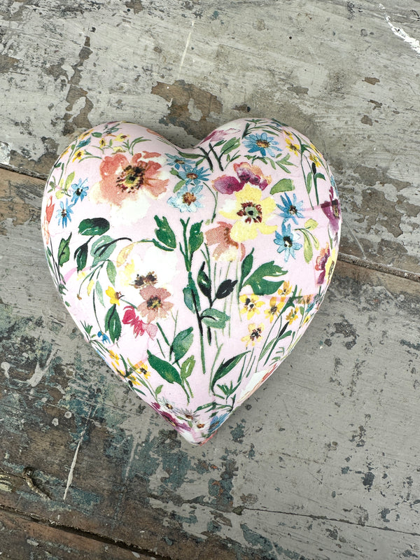 Beauty of Spring Pink Ceramic Heart