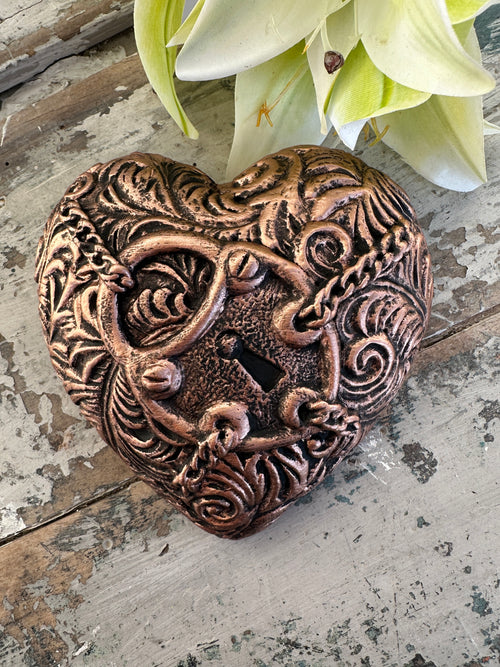 Wall heart Copper Lock