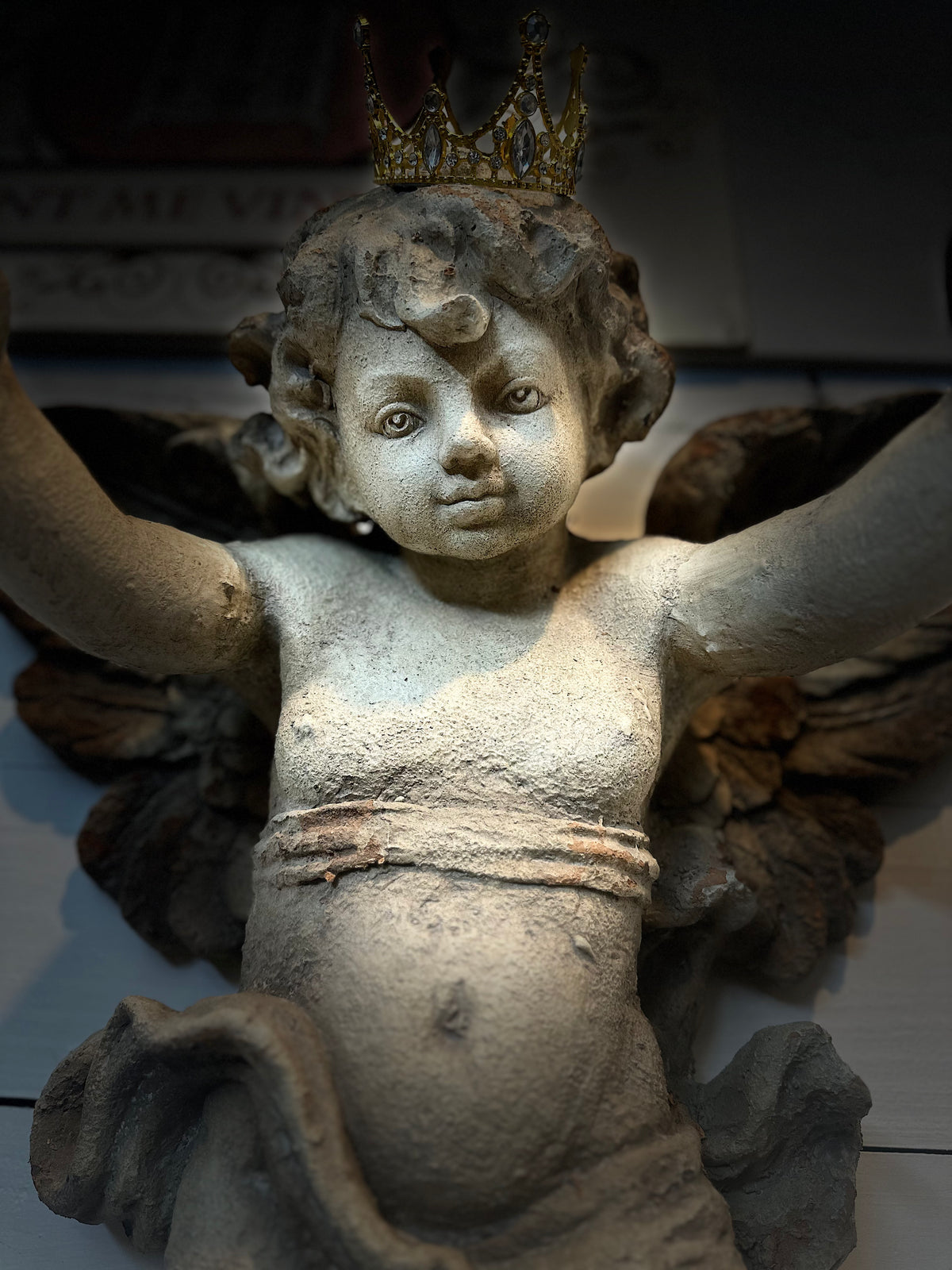 Cupid Hanging Statue Ancient look