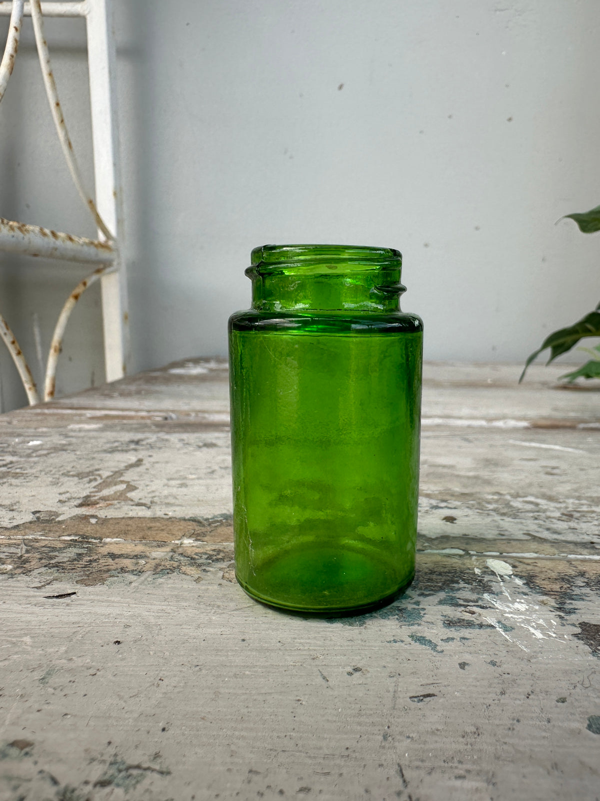 Mini green bottles Vintage