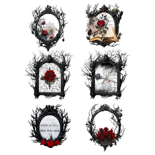 Romantic Gothic Labels White Cloud Transfer