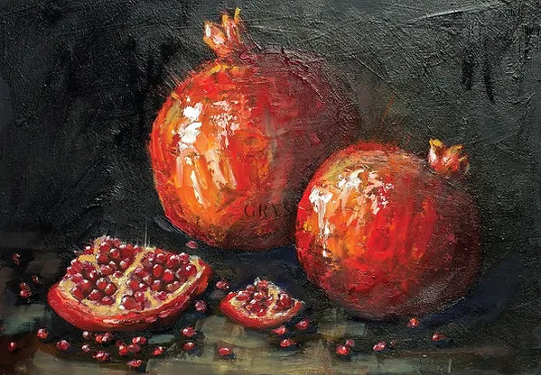 Pomegranate Granaat Paper for Decoupage A3