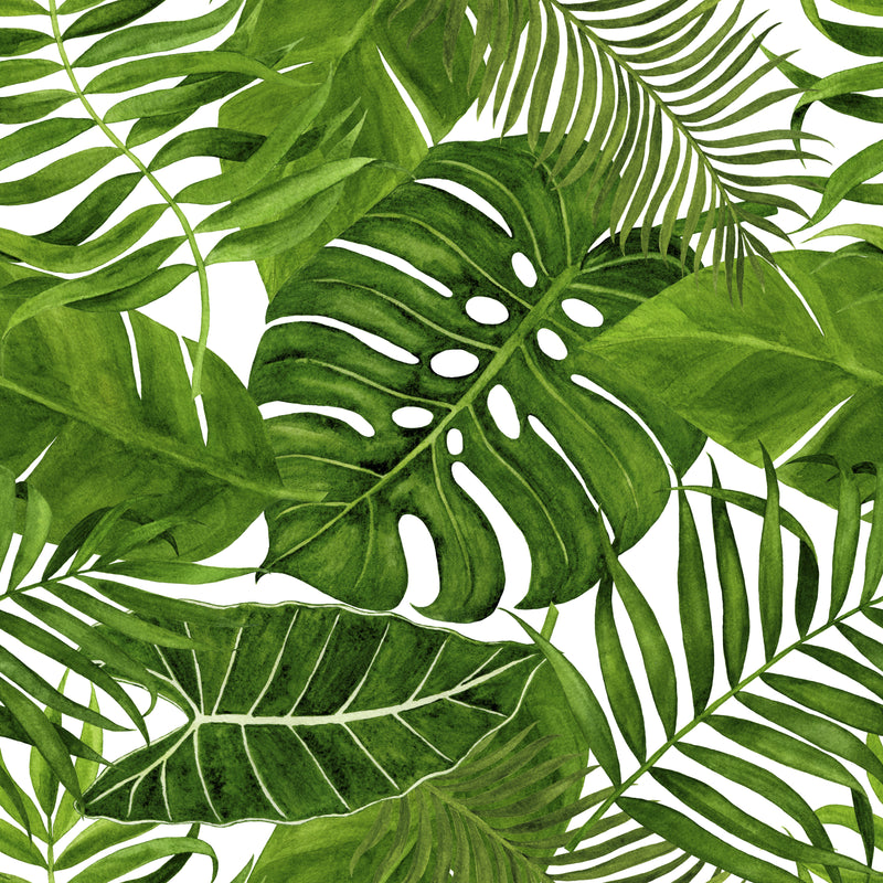 Green Leaves Mint Tissue Decoupage Paper 3 sheets | Paint Me Vintage