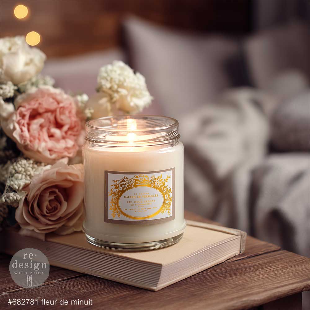 H2O Transfer Fleur De Minuit Gold Redesign with Prima 2 sheets