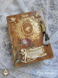 H2O Transfer Fleur De Minuit Gold Redesign with Prima 2 sheets