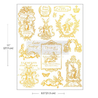 H2O transfer Gold Gilded Spring 1 sheet Redesign with Prima