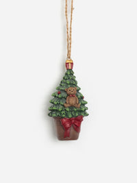 Hanging Potted Tree w Bear classic