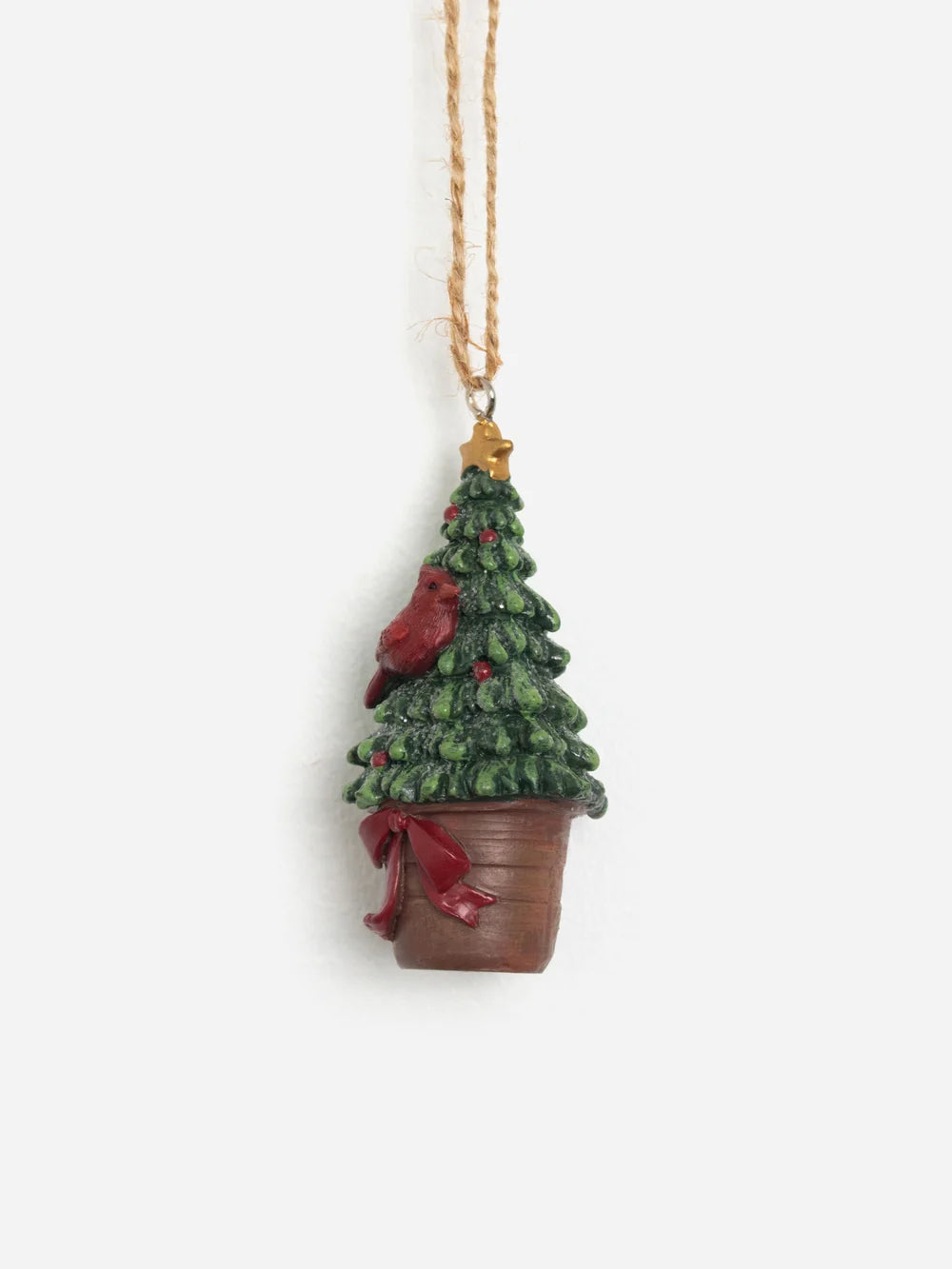 Hanging Potted Tree w Bird classic