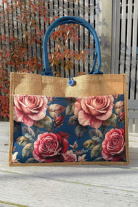 Heart Rose Jute Bag  Annah Stretton