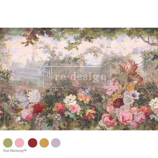 Heirloom Horizon Mulberry Tissue Decoupage Fiber Paper 1 sheet