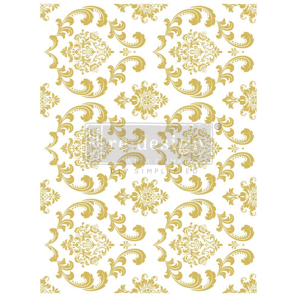 Redesign GOLD transfer Large -  House of Damask KACHA