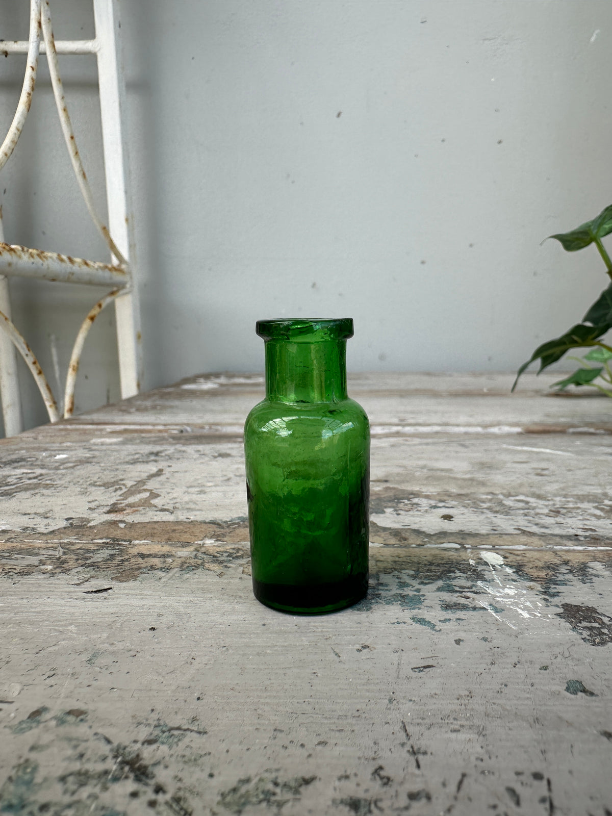 Mini green bottles Vintage
