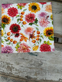 Autumn Blooming Napkin for Decoupage