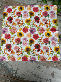 Autumn Blooming Napkin for Decoupage