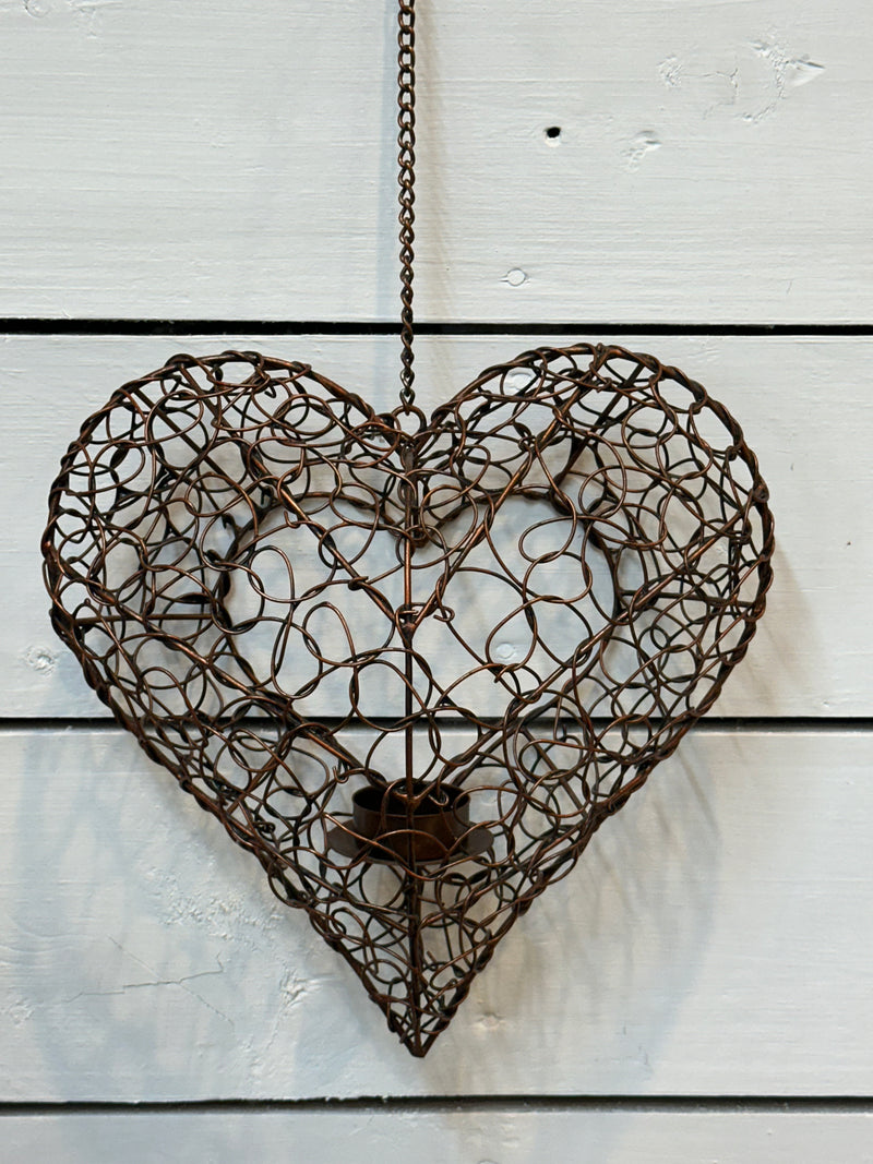 Metal hanging hearts - 2 sizes