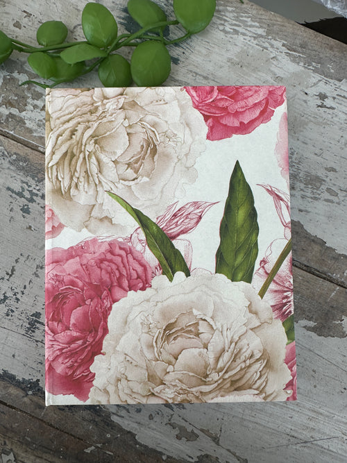 Jotter Pad Pink Peonies