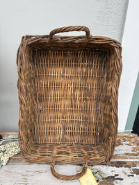 kubu Rattan tray with handles