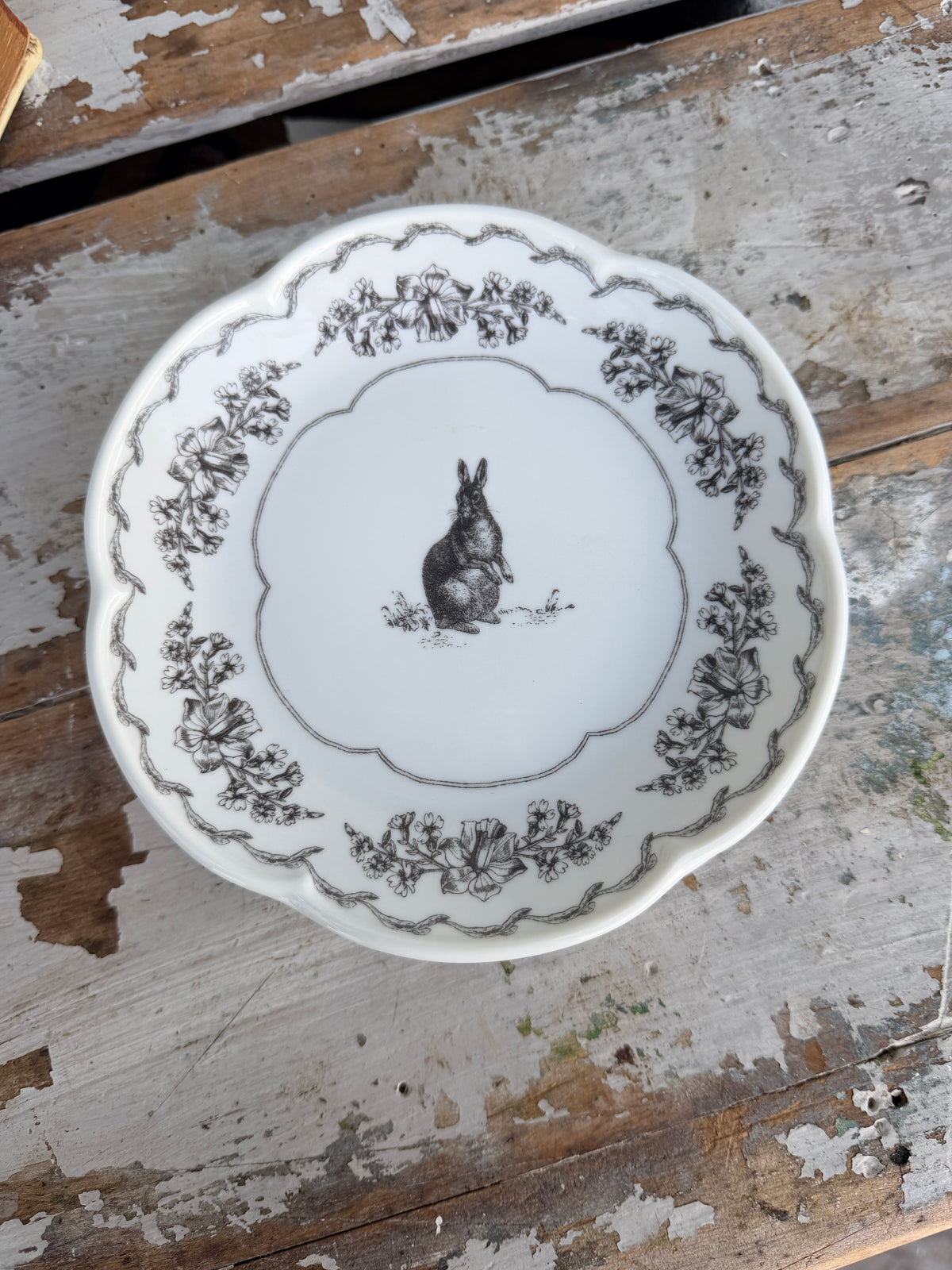 Bunny Toile plate sold seperately