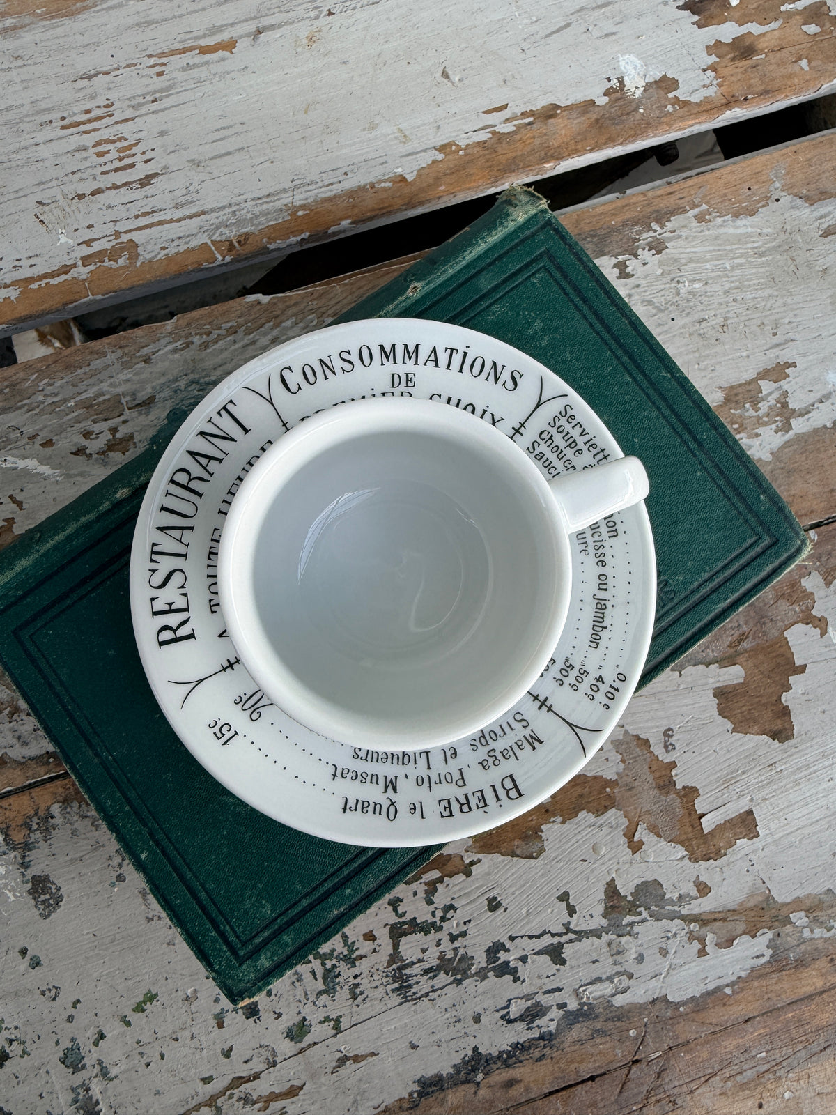 Porcelain French Espresso cup & Saucer French Made