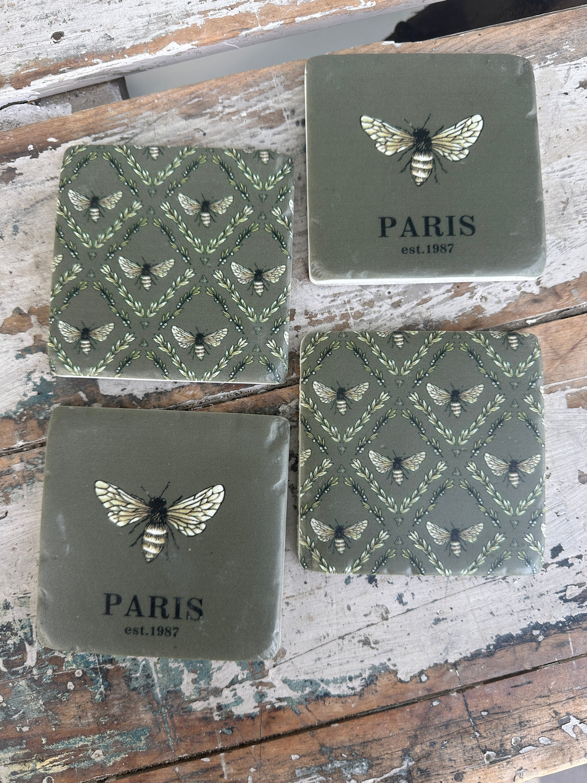 Bee Hive Coasters set of 4 French Country Collections 