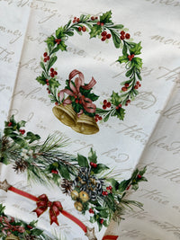 Tea towel Holiday Garland I michel design works