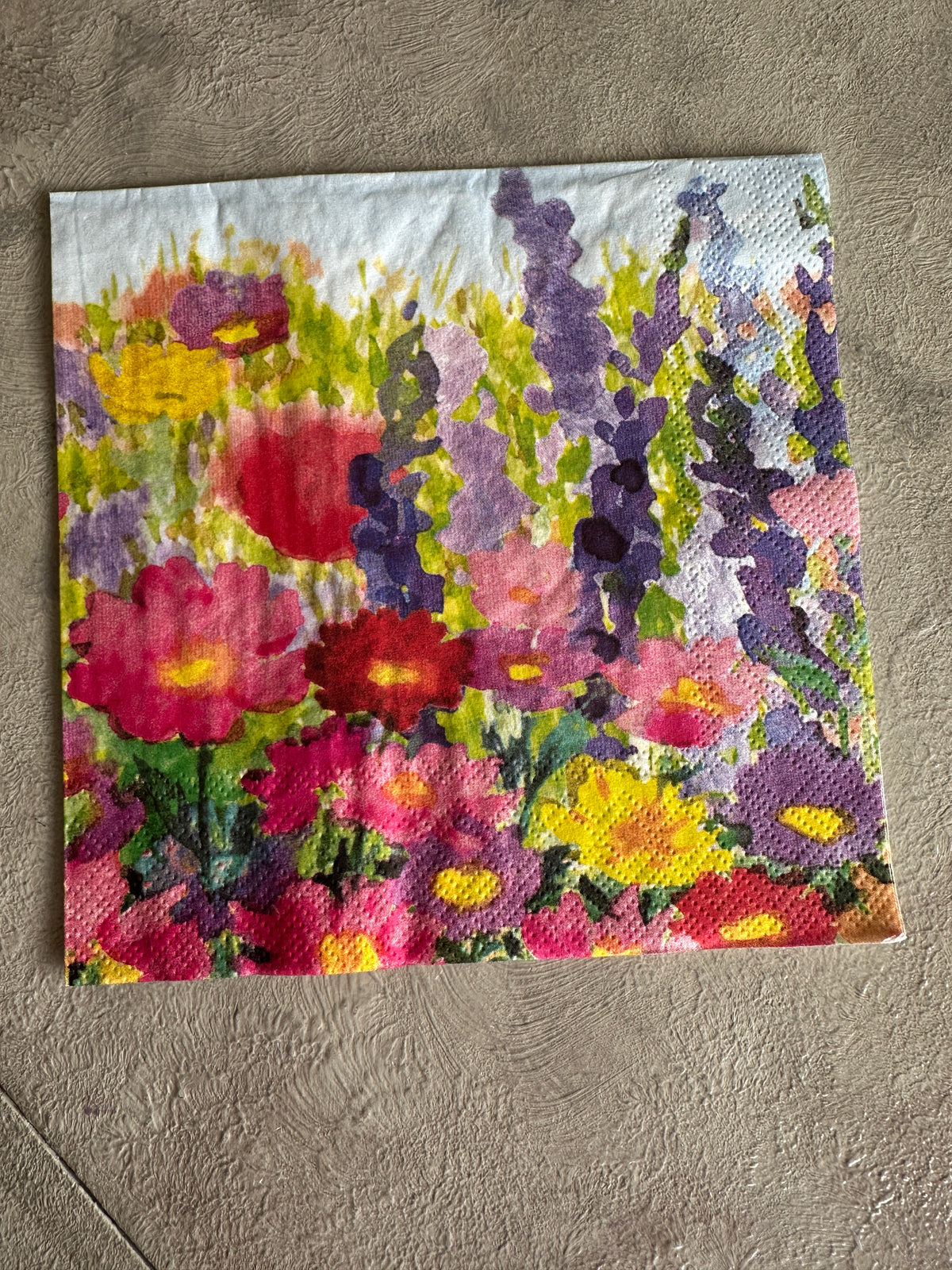 Summer Meadow Napkin for Decoupage