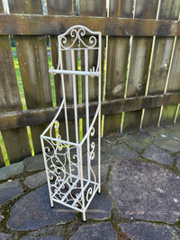 Cream Filigree Toilet Roll Holder Collect only