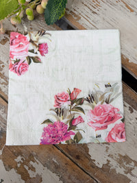 Rose Letters Napkin for Decoupage