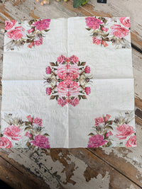 Rose Letters Napkin for Decoupage
