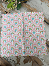 Soft Rainbow Napkin for Decoupage