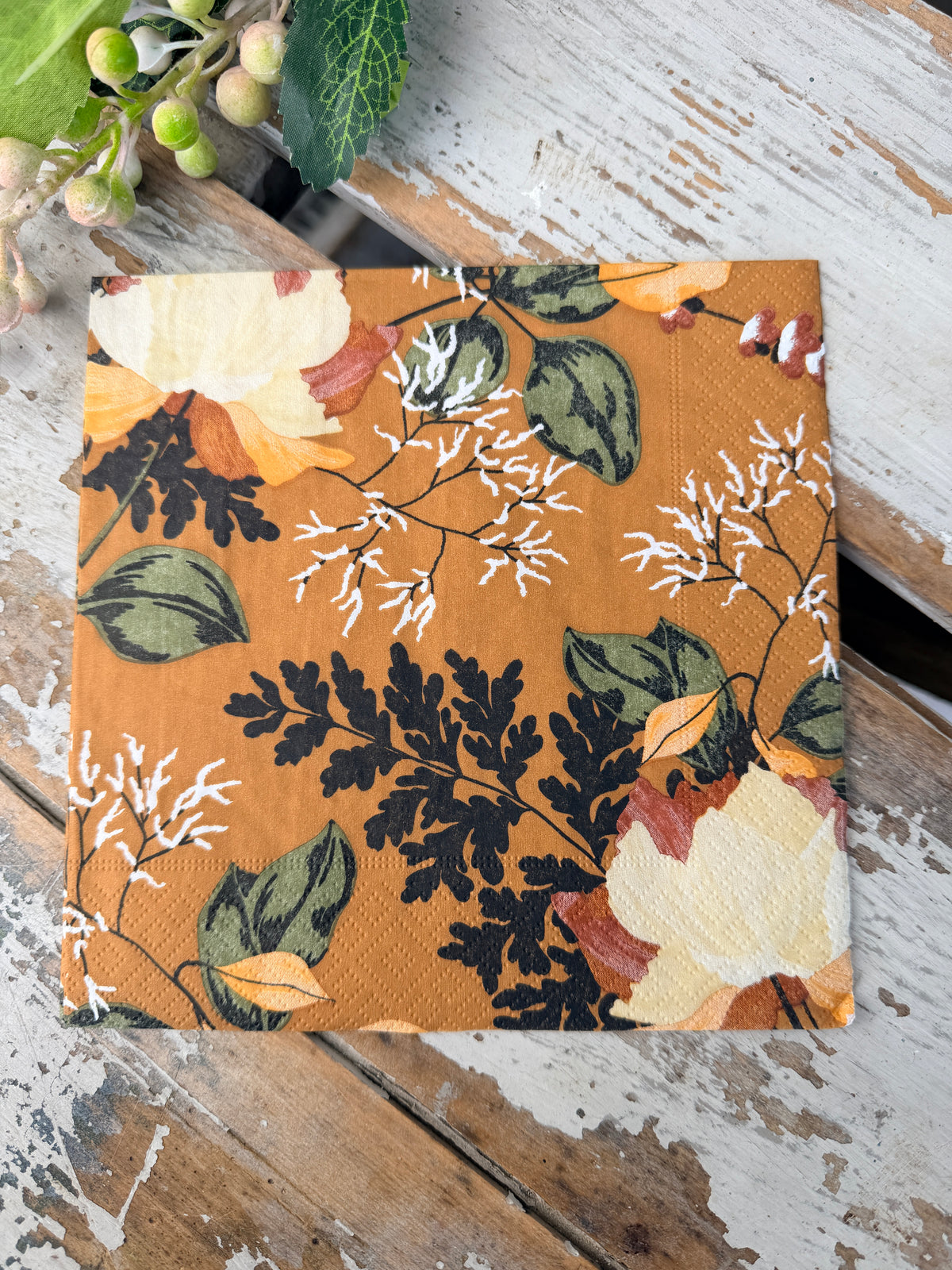 Heritage Floral Napkin for Decoupage