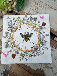 Bee Love Napkin for Decoupage