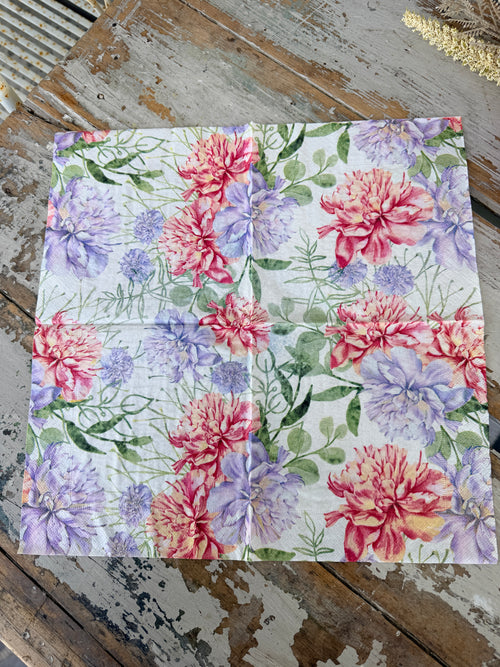Pastels Napkin for Decoupage