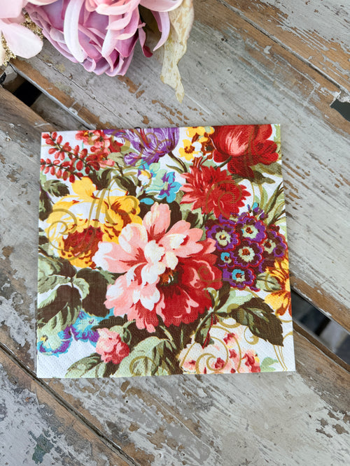 Ornate Florals Napkin for Decoupage
