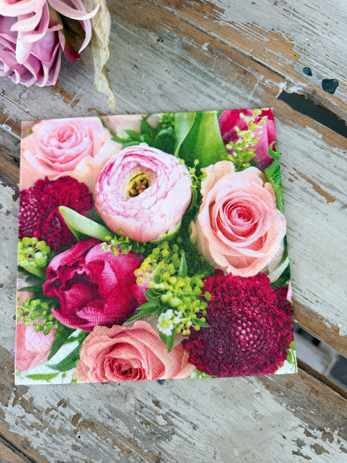 Wealth of Flowers Napkin for Decoupage