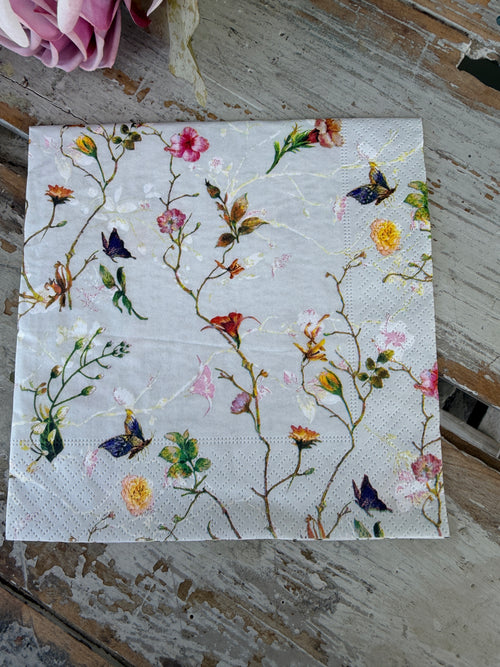 Dainty Vines Napkin for Decoupage