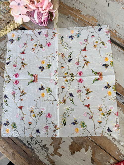 Dainty Vines Napkin for Decoupage