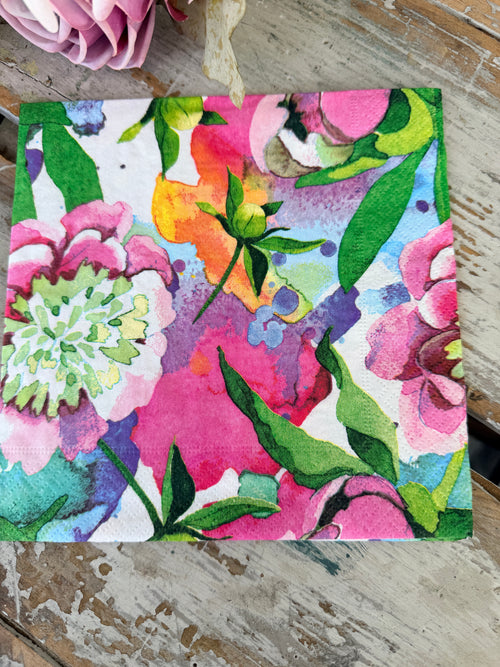 Pink Summer Napkin for Decoupage