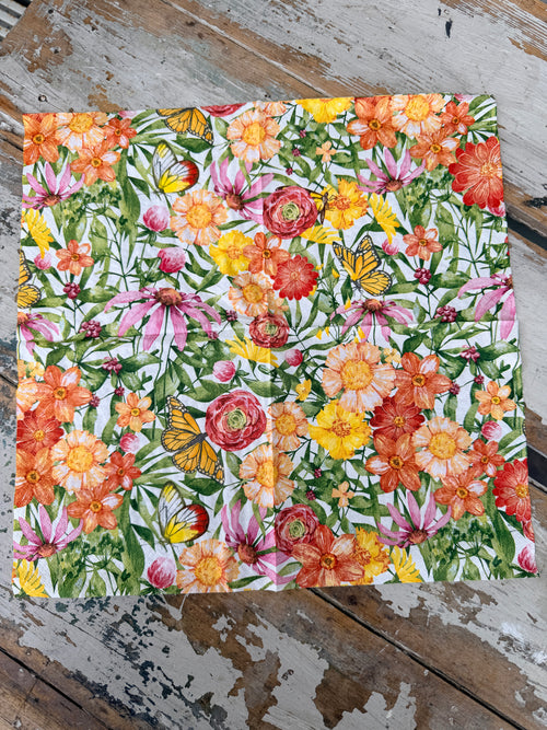 Sunlit Blooms Napkin for Decoupage