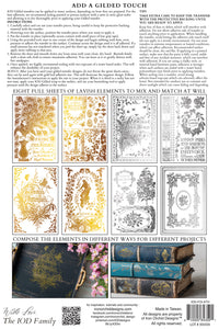Athenaeum IOD Gilded Transfer small 8 sheets