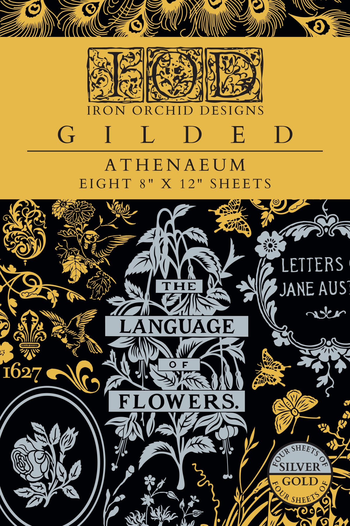 Athenaeum IOD Gilded Transfer small 8 sheets